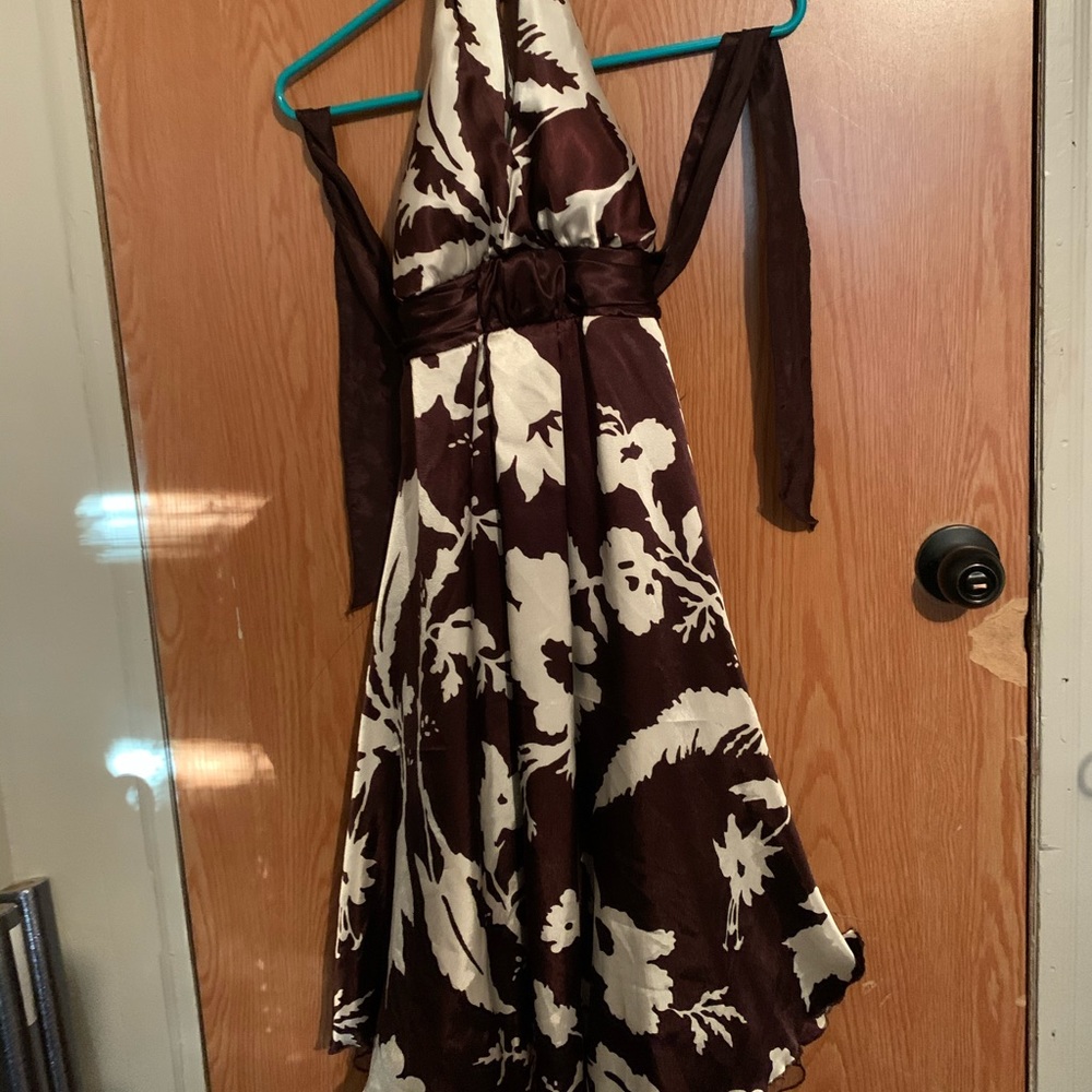 Size 9 halter dress silk